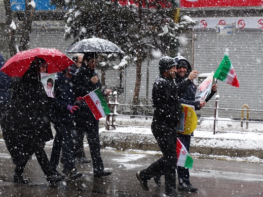 حضور پرشور جهادگران در راهپیمائی باشکوه 22 بهمن