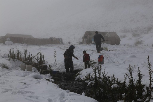 امدادرسانی به عشایر گرفتار شده در برف و کولاک قره داغ 